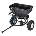 Tow Behind Broadcast Spreader 130L Capacity 9.8ft Width Salt