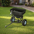 Tow Behind Broadcast Spreader 130L Capacity 9.8ft Width Salt
