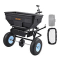 Tow Behind Broadcast Spreader 130L Capacity 9.8ft Width Salt