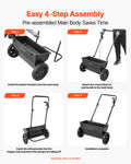 Walk Behind Spreader 22.6kg Capacity 18in Width 30 Settings