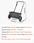 Walk Behind Spreader 22.6kg Capacity 18in Width 30 Settings