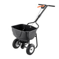 Broadcast Spreader 60L Walk Behind Push Seed Fertilizer Garden Lawn