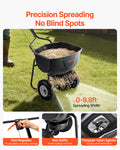 Broadcast Spreader 60L Walk Behind Push Seed Fertilizer Garden Lawn
