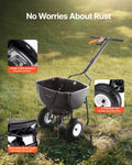 Broadcast Spreader 60L Walk Behind Push Seed Fertilizer Garden Lawn