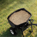 Broadcast Spreader 60L Walk Behind Push Seed Fertilizer Garden Lawn