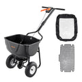 Broadcast Spreader 60L Walk Behind Push Seed Fertilizer Garden Lawn