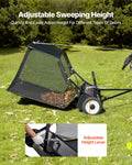 Tow Behind Lawn Sweeper 26.7cm 26 cu.ft Large Yard Leaf Grass