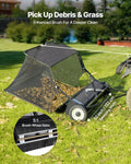 Tow Behind Lawn Sweeper 26.7cm 26 cu.ft Large Yard Leaf Grass