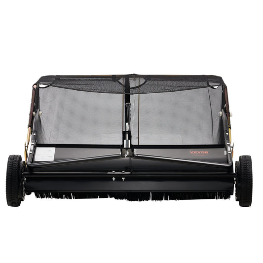 Lawn Sweeper 106.6cm 12cu.ft Tow Behind Grass Leaf Collector