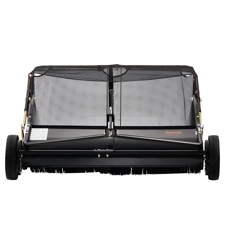 Lawn Sweeper 106.6cm 12cu.ft Tow Behind Grass Leaf Collector