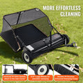 Lawn Sweeper 106.6cm 12cu.ft Tow Behind Grass Leaf Collector