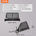 Tow Behind Lawn Sweeper 132cm 26 cu.ft Leaf Yard Collector