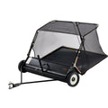 Tow Behind Lawn Sweeper 132cm 26 cu.ft Leaf Yard Collector