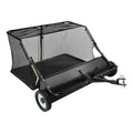 Tow Behind Lawn Sweeper 122cm 26cu.ft Leaf Grass Collector