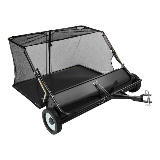 Tow Behind Lawn Sweeper 122cm 26cu.ft Leaf Grass Collector