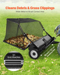 Tow Behind Lawn Sweeper 122cm 26cu.ft Leaf Grass Collector