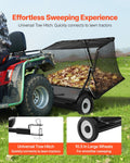 Tow Behind Lawn Sweeper 122cm 26cu.ft Leaf Grass Collector