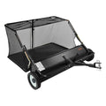 Tow Behind Lawn Sweeper 122cm 26cu.ft Leaf Grass Collector