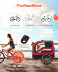 VEVOR Dog Bike Trailer 45kg Pet Cart Bicycle Carrier Foldable Reflector