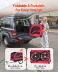 VEVOR Dog Bike Trailer 45kg Pet Cart Bicycle Carrier Foldable Reflector
