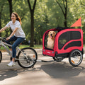 VEVOR Dog Bike Trailer 45kg Pet Cart Bicycle Carrier Foldable Reflector