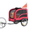 VEVOR Dog Bike Trailer 45kg Pet Cart Bicycle Carrier Foldable Reflector