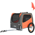 Dog Bike Trailer 30kg Pet Cart Bicycle Carrier Folding Orange