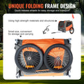 Dog Bike Trailer 30kg Pet Cart Bicycle Carrier Folding Orange