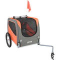 Dog Bike Trailer 30kg Pet Cart Bicycle Carrier Folding Orange
