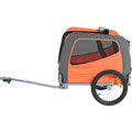 Dog Bike Trailer 30kg Pet Cart Bicycle Carrier Folding Orange
