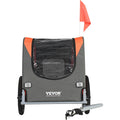 Dog Bike Trailer 30kg Pet Cart Bicycle Carrier Folding Orange