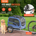 VEVOR Dog Bike Trailer 45kg Pet Cart Bicycle Carrier Folding Blue/Black