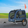VEVOR Dog Bike Trailer 45kg Pet Cart Bicycle Carrier Folding Blue/Black