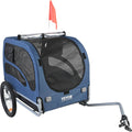 VEVOR Dog Bike Trailer 45kg Pet Cart Bicycle Carrier Folding Blue/Black