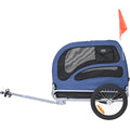 VEVOR Dog Bike Trailer 45kg Pet Cart Bicycle Carrier Folding Blue/Black