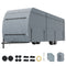 Travel Trailer Cover, 9.1-9.8m RV Cover, 4-Layer Non-Woven Fabric Camper Cover, Waterproof, Windproof And Wear-Resistant Class A RV Cover, Rip-Stop Camper Cover with Storage Bag and Patches