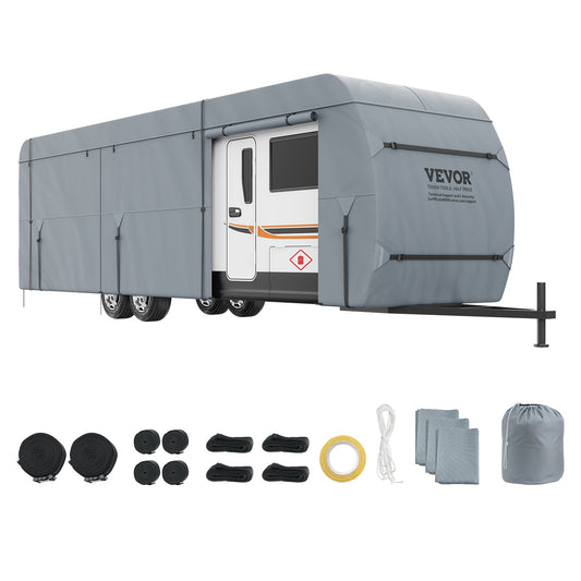 Travel Trailer Cover 9.1-9.8m 4-Layer Waterproof RV Camper