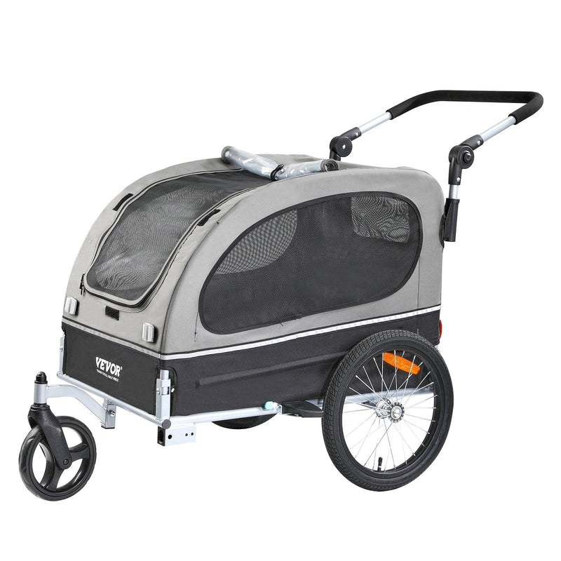 Dog Bike Trailer 40kg 2-in-1 Pet Stroller Cart Quick Release