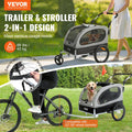Dog Bike Trailer 40kg 2-in-1 Pet Stroller Cart Quick Release