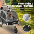 Dog Bike Trailer 40kg 2-in-1 Pet Stroller Cart Quick Release
