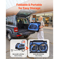Dog Bike Trailer, Supports up to 40 kg, 2-in-1 Pet Stroller Cart Bicycle Carrier for Small & Large Dogs, Easy Folding Frame with Quick Release Wheel, Universal Bicycle Coupler, Internal Leash