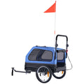 Dog Bike Trailer, Supports up to 40 kg, 2-in-1 Pet Stroller Cart Bicycle Carrier for Small & Large Dogs, Easy Folding Frame with Quick Release Wheel, Universal Bicycle Coupler, Internal Leash