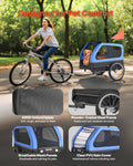 VEVOR Dog Bike Trailer 40kg 2-in-1 Pet Stroller Cart Bicycle Carrier