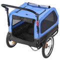 VEVOR Dog Bike Trailer 40kg 2-in-1 Pet Stroller Cart Bicycle Carrier