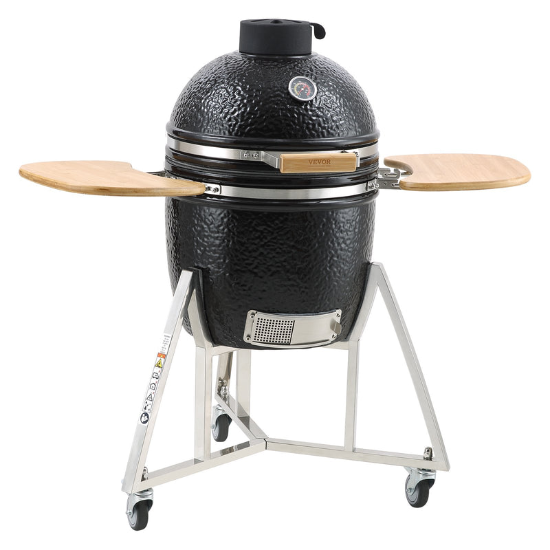 Portable Propane BBQ Grill Charcoal Stainless Steel Cart Cover