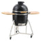 Portable Propane BBQ Grill Charcoal Stainless Steel Cart Cover