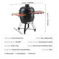 Portable Propane Gas Grill Charcoal BBQ Smoker Stainless Steel
