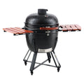 Portable Propane Gas Grill Charcoal BBQ Smoker Stainless Steel