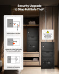 Drop Safe 3.6 Cubic Feet Digital Keypad Front Slot Black