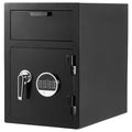 1.2 Cu Ft Drop Safe Digital Keypad 2 Tier Cash Depository Box Black